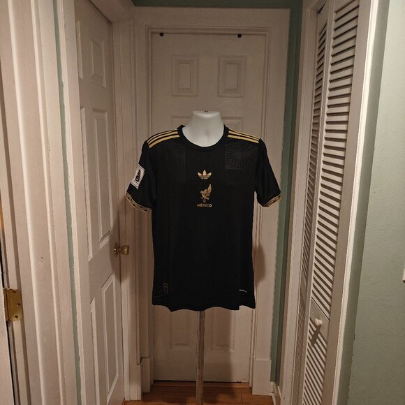 Adidas Mexico Jersey Black Souvenir Seleccion Men Sizes M and L FIFA Soccer - Picture 2 of 13